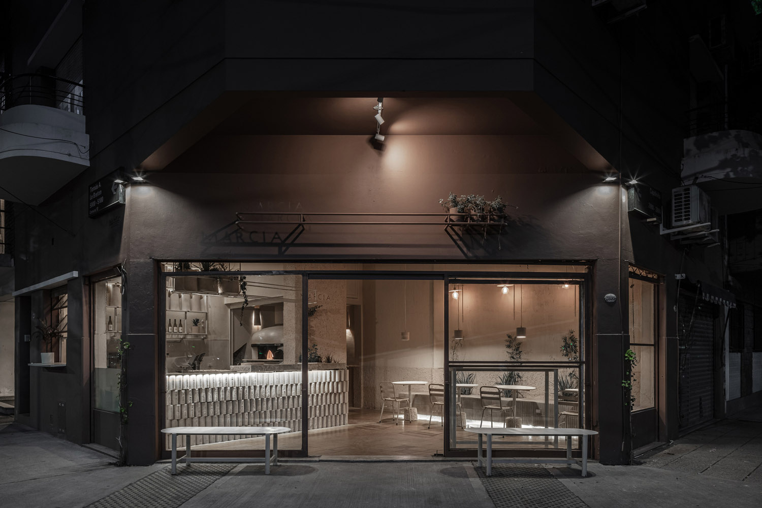 Estudio Grizzo Arquitectos,国外披萨店设计案例,餐厅设计,披萨店设计,50㎡,阿根廷,沙色美学,创意餐厅