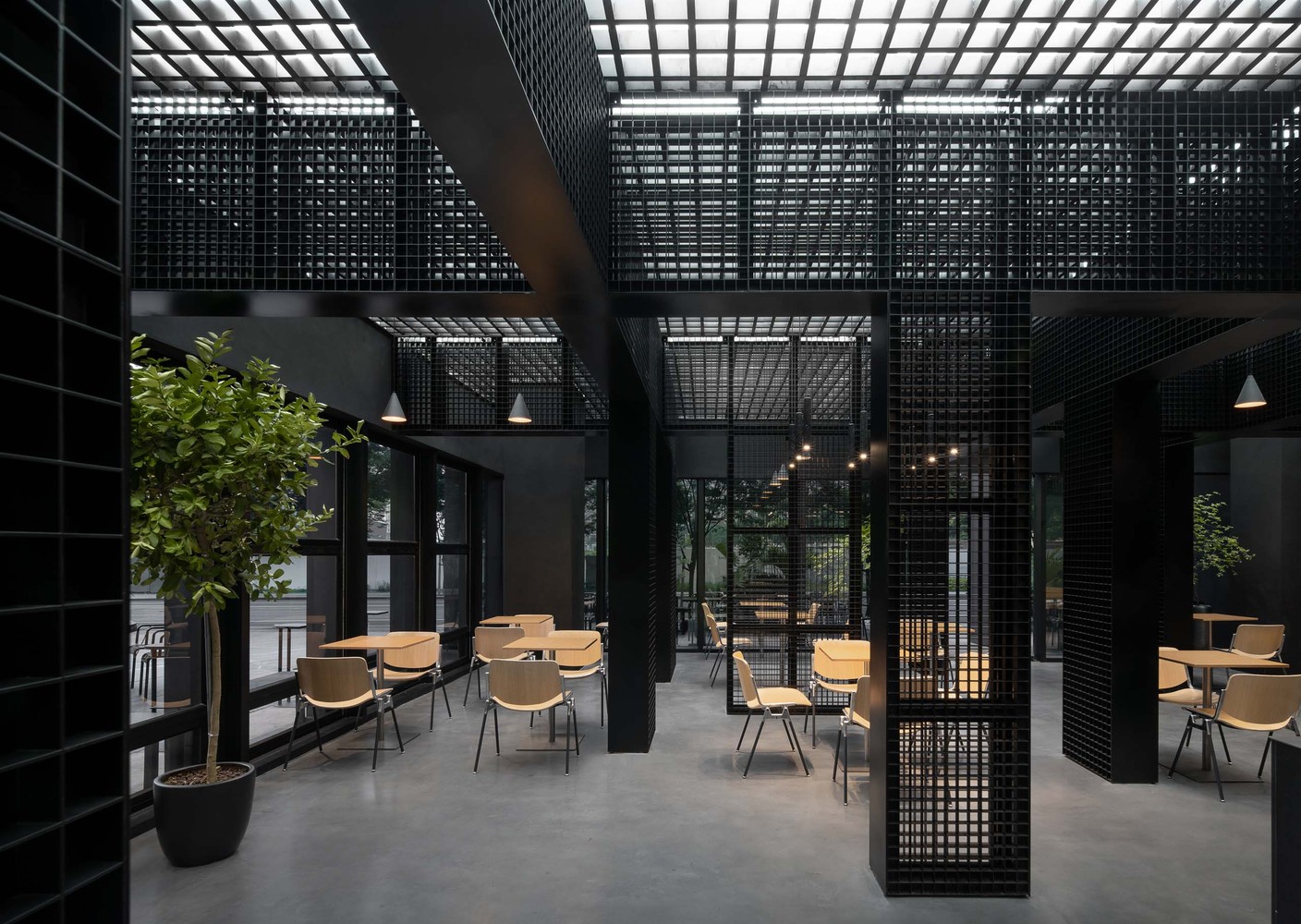 咖啡店设计,Dazhou And Associates,咖啡店设计案例,上海保利时光里咖啡店,网红咖啡店设计,咖啡厅设计,大舟建筑,M Stand咖啡,M Stand上海保利时光里店,M Stand