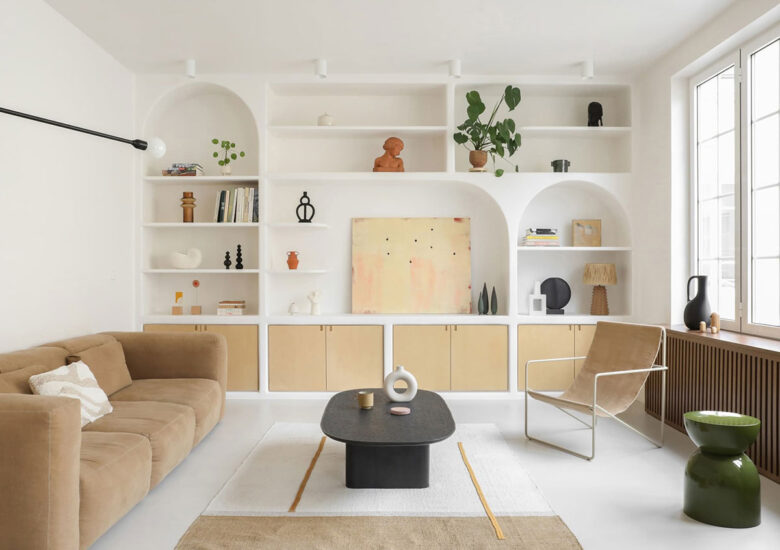 Heju | 100㎡，白色+原木色，巴黎历史街道里的温馨阁楼公寓