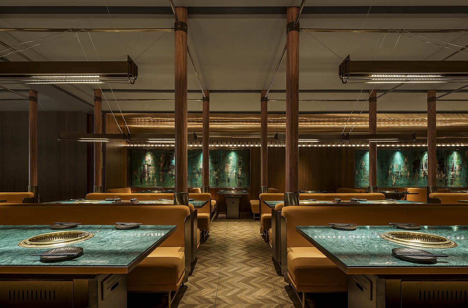 上海YO!NIKU日式烧肉酒吧餐厅,日式烧肉餐厅设计案例,杜兹设计,上海,上海餐厅设计,YO!niku,上海大宁久光,日式烧肉酒吧餐厅,餐厅装修