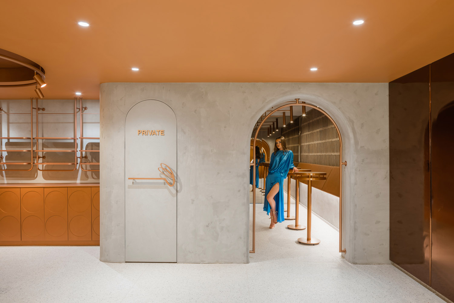 美甲店设计,暖色调,网红风,养生&美容店设计,美容培训学校,NOMMA studio,培训学校,网红风格美容店,美容店设计案例
