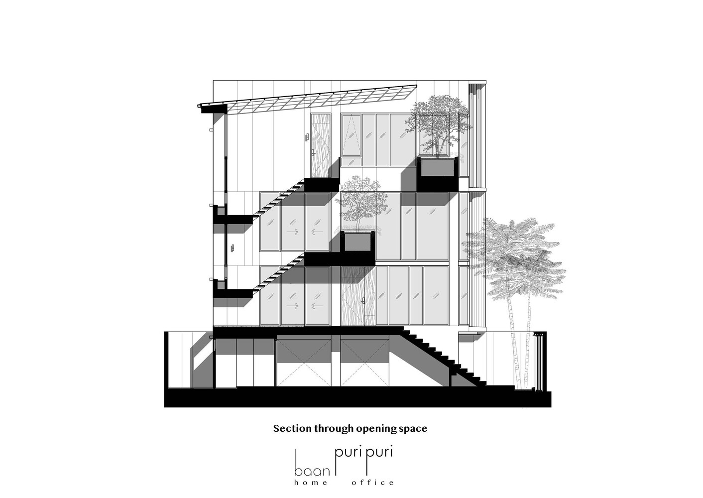 baan puripuri,泰国曼谷,295㎡,Baan Puripuri办公室,办公室设计案例,国外办公室设计,办公室设计方案,办公室装修,家庭办公室,联排别墅,SOHO