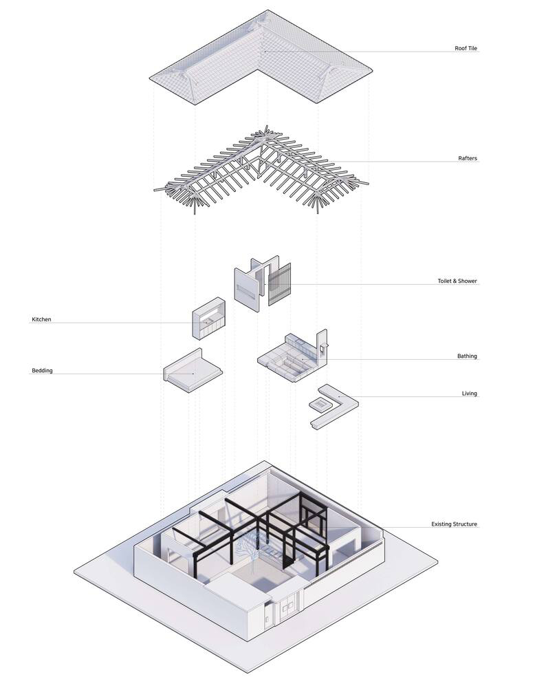 STAY Architects,韩屋设计案例,小公寓设计案例,韩国,45㎡,侘寂,公寓装修,小馀情·韩屋,wabi sabi,侘寂美学