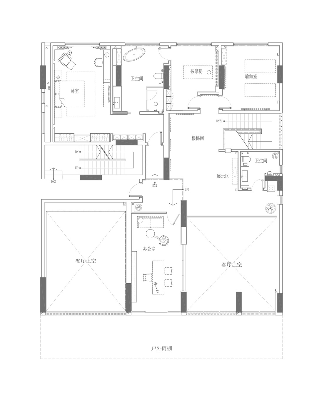 T&D知行空间设计,570㎡,惠州,水波里私宅,知行空间设计,梵品木饰面,惠州住宅设计,惠州家装设计,复式