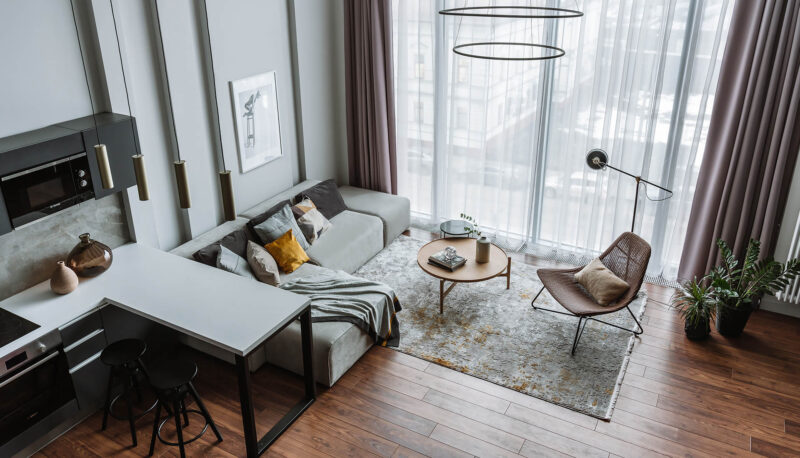 Yulia Kamanina〡50㎡，精确到每一厘米的阁楼设计