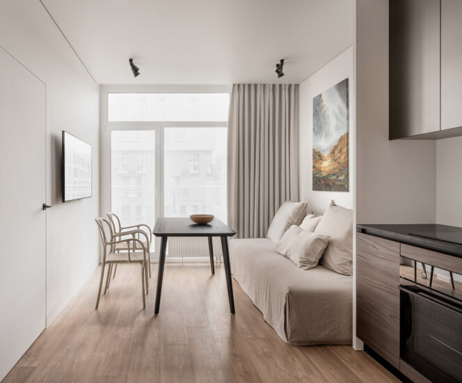 ACIID | 38㎡，基辅自然、柔和色调小宅