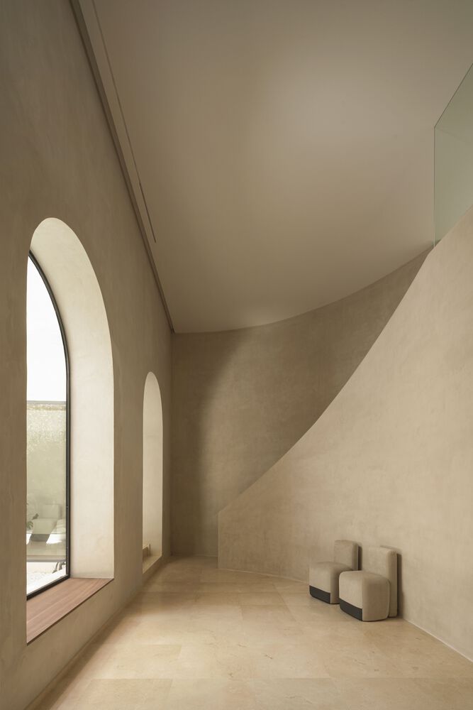 ERRE arquitectura,诊所设计案例,西班牙,350㎡,诊所设计,Alejandría,微水泥,健康护理,诊所设计方案,诊所设计平面图