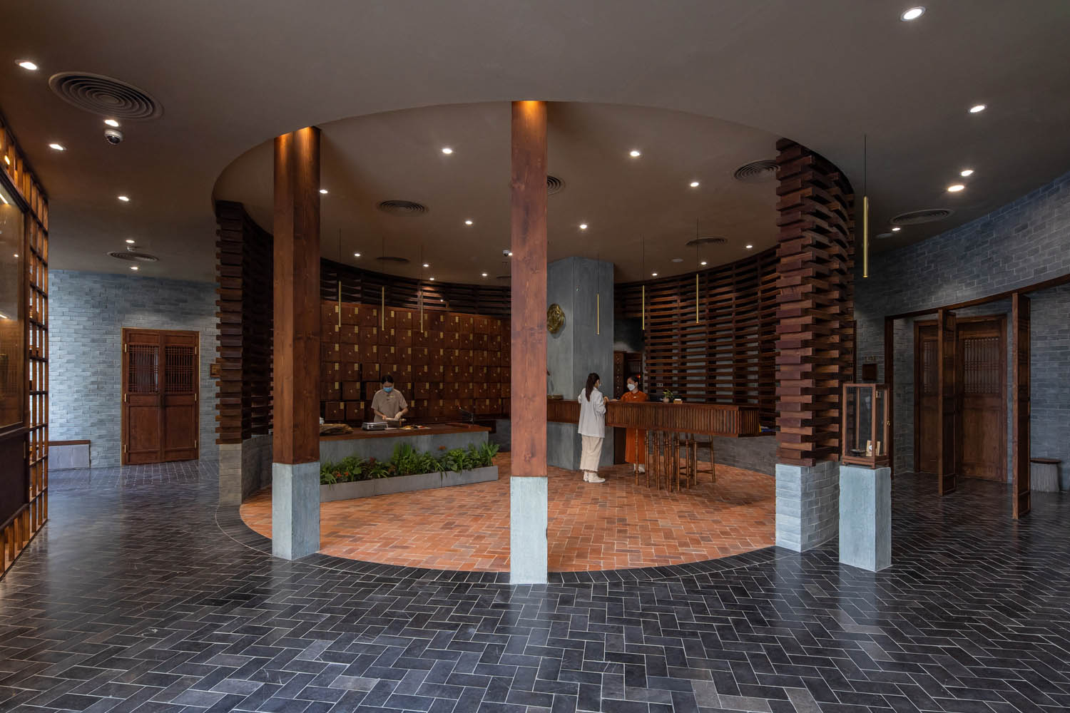 诊所设计,国外诊所设计,诊所设计案例,ODDO architects,越南,河内,中医诊所,独立诊所设计,Phong Kham Yhct,新中式诊所,新中式方案设计
