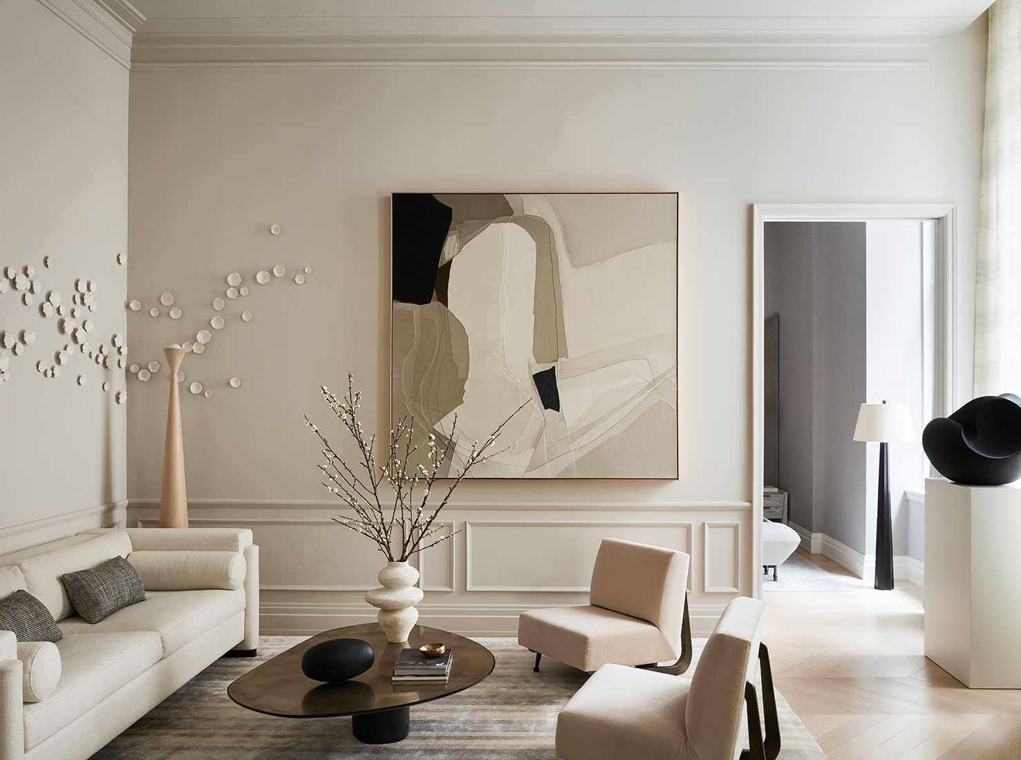 Carlyle Designs,公寓设计,139㎡,曼哈顿,大平层装修,现代优雅,大平层设计案例,中性色,国外公寓设计案例