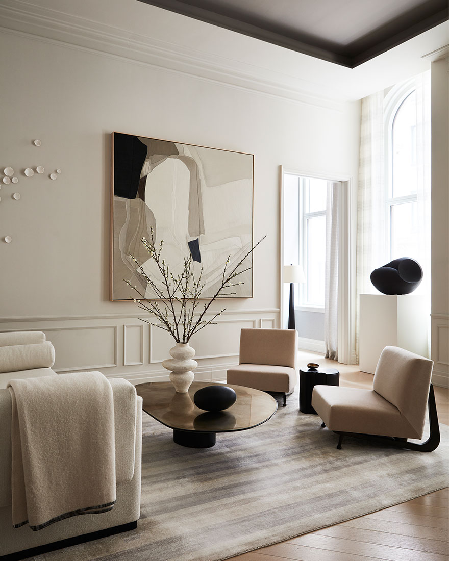 Carlyle Designs,公寓设计,139㎡,曼哈顿,大平层装修,现代优雅,大平层设计案例,中性色,国外公寓设计案例