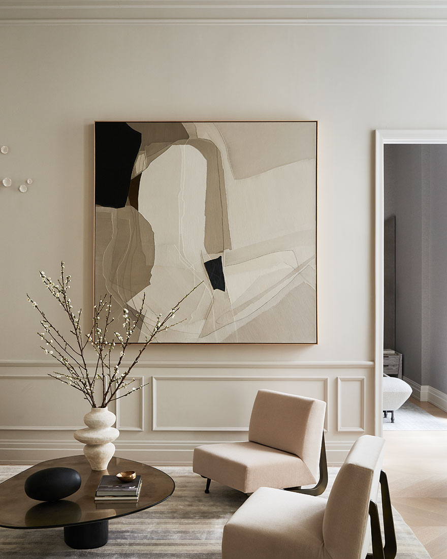 Carlyle Designs,公寓设计,139㎡,曼哈顿,大平层装修,现代优雅,大平层设计案例,中性色,国外公寓设计案例