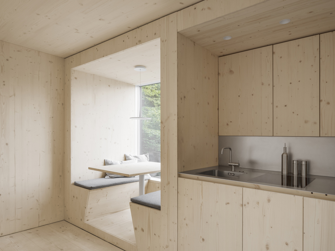 民宿设计,民宿改造设计,Fröhlich Gassner Architekten,民宿设计案例,170㎡,德国,Kleine Bleibe,度假民宿,民宿建筑设计,原木色
