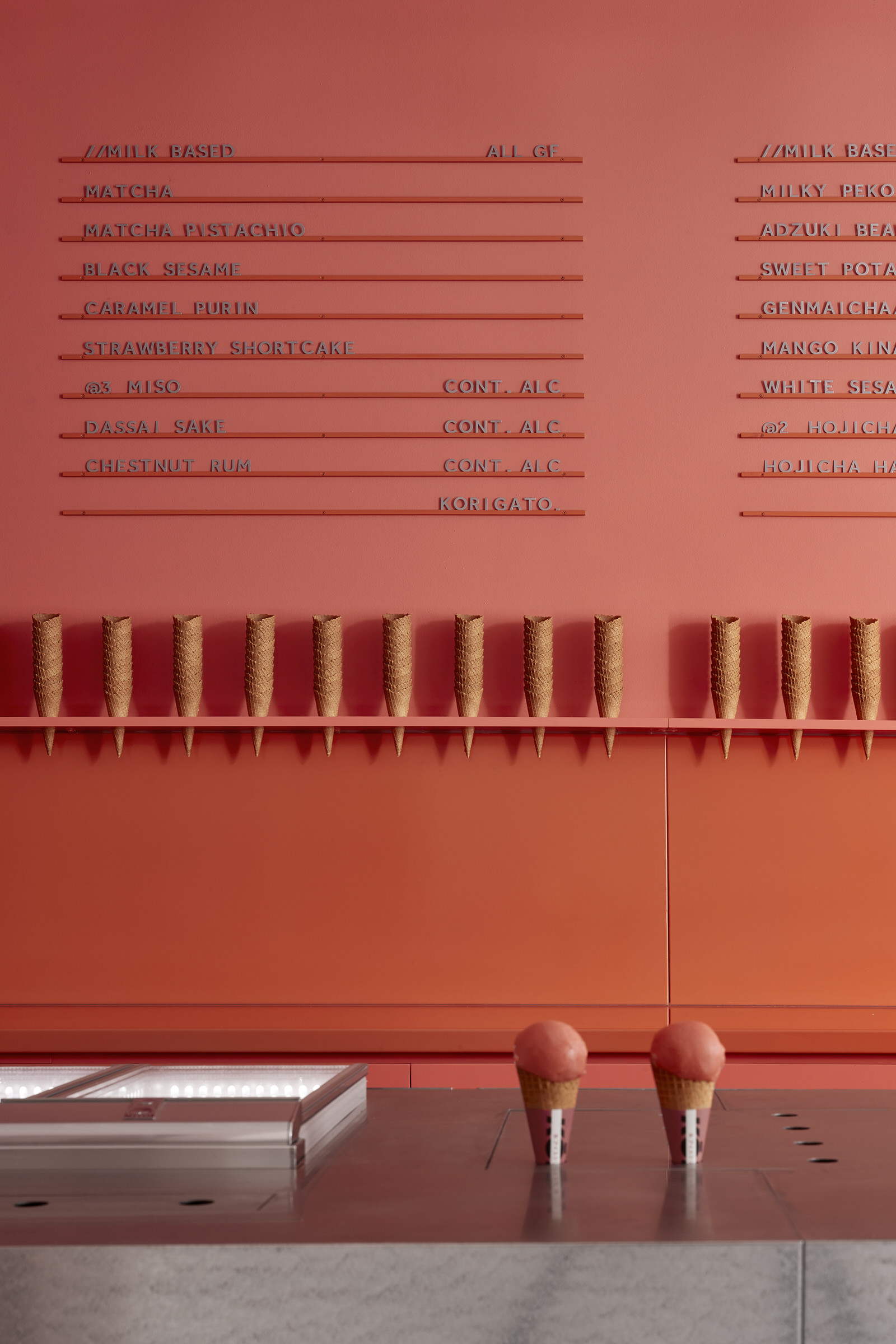 Architects EAT,冰淇淋店设计案例,KORI 冰淇淋店,墨尔本,色彩戏剧,创意小店,店铺设计方案,冷饮店,网红冰淇淋店,网红店