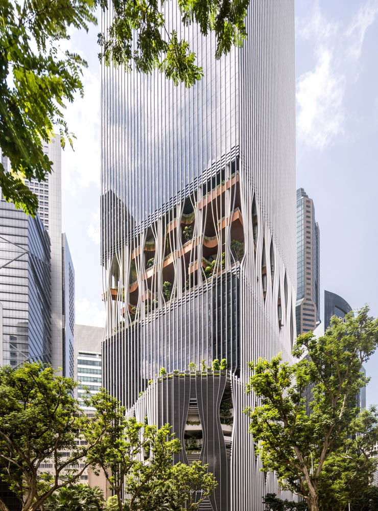 BIG,新加坡,CapitaSpring,高层绿洲,办公楼,Carlo Ratti Associati,花园城市,高层建筑,建筑设计
