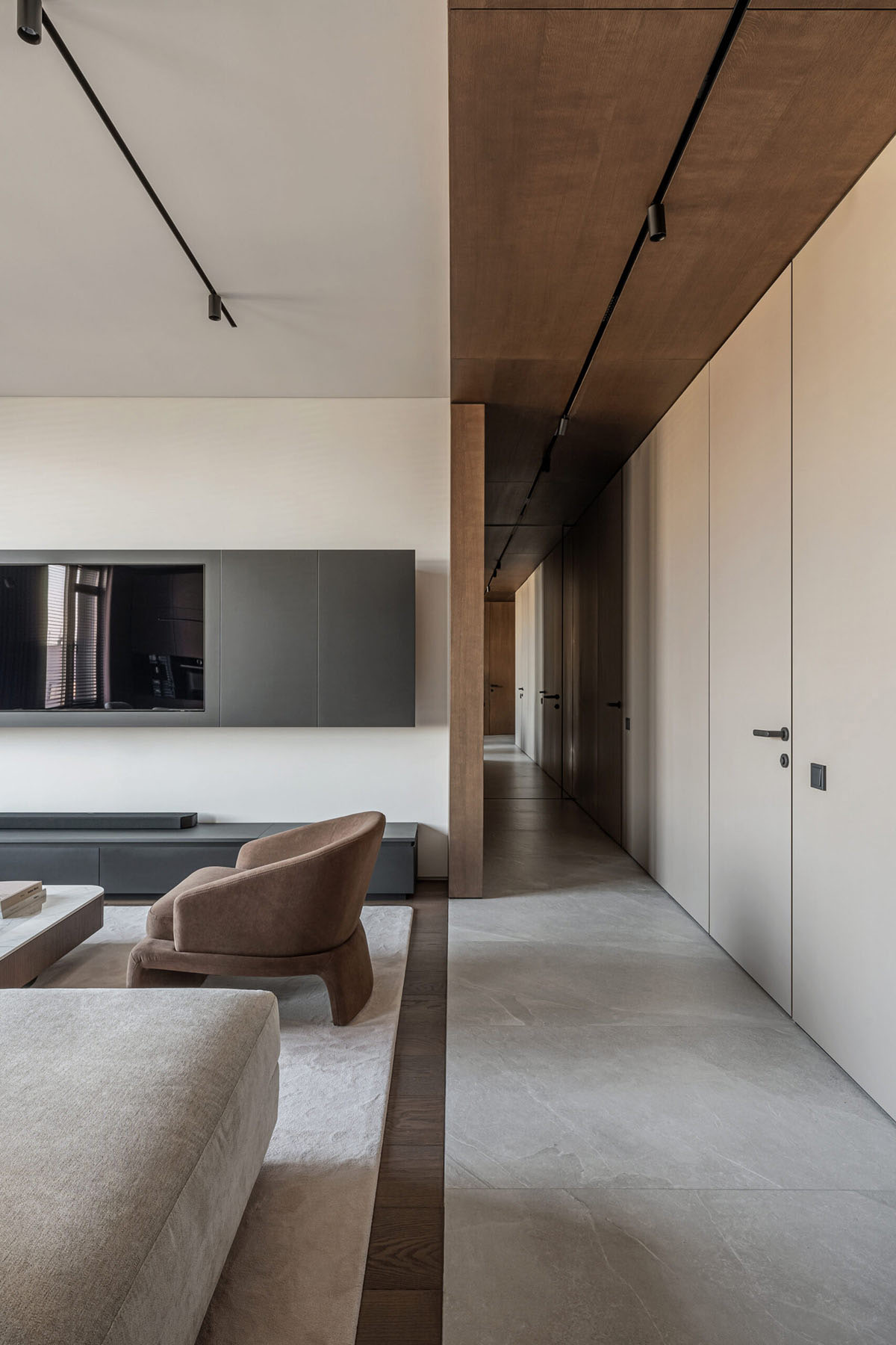 公寓住宅设计,110㎡,中性色,家装设计,公寓设计案例,Bezmirno architectural studio,基辅