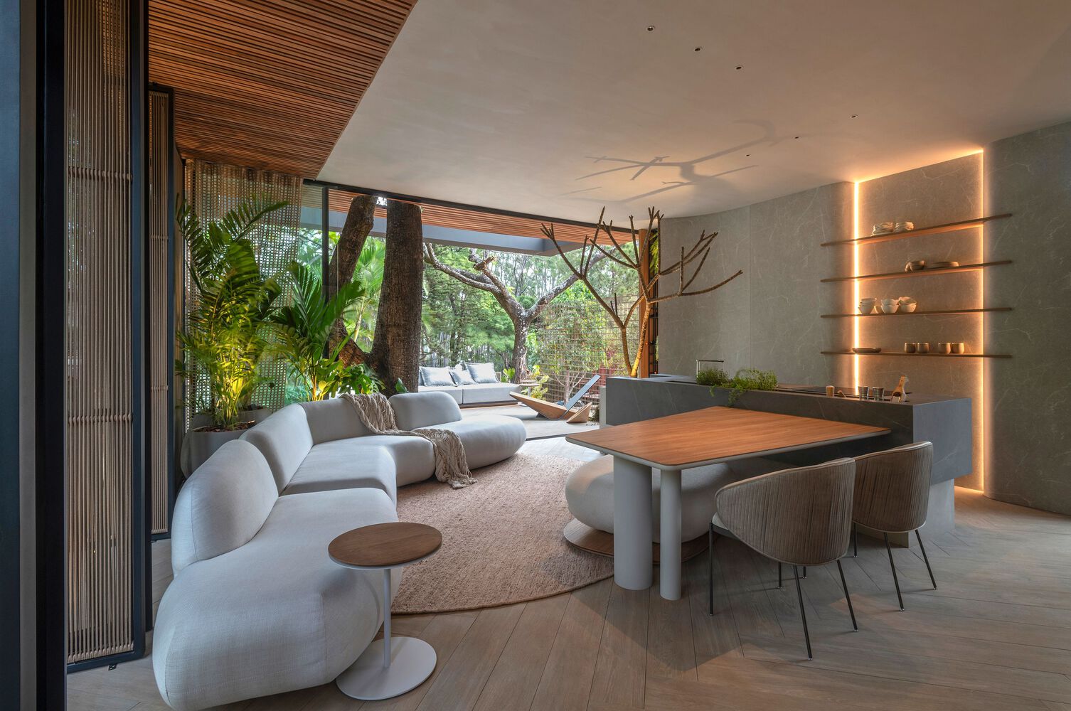 度假屋设计,住宅设计案例,Nídia Duarte Arquitetura,巴西,国外住宅设计案例,别墅装修,住宅设计,原木色,120㎡,度假小屋