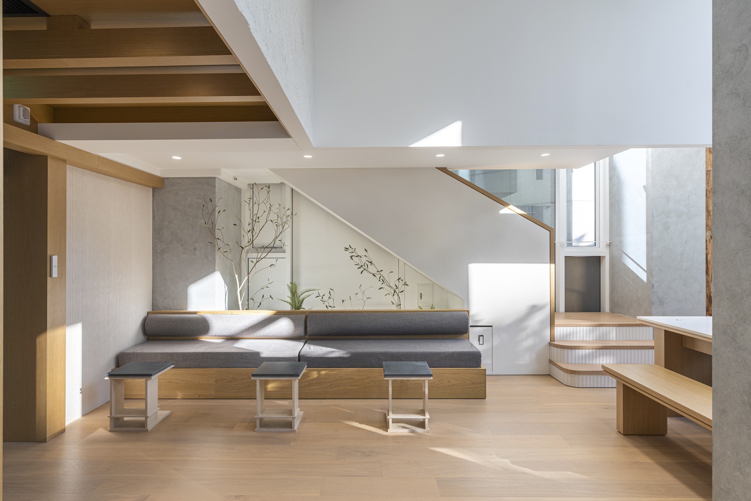 理发店设计,gru.Architects,韩国,潮流理发店设计,首尔,CHAHONG Salon,美发沙龙店设计,150㎡