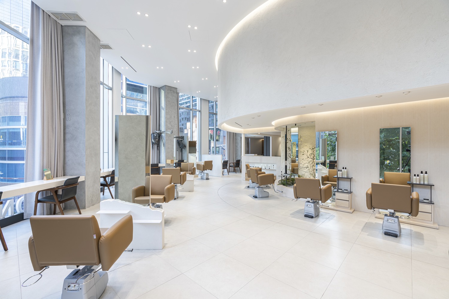 理发店设计,gru.Architects,韩国,潮流理发店设计,首尔,CHAHONG Salon,美发沙龙店设计,150㎡