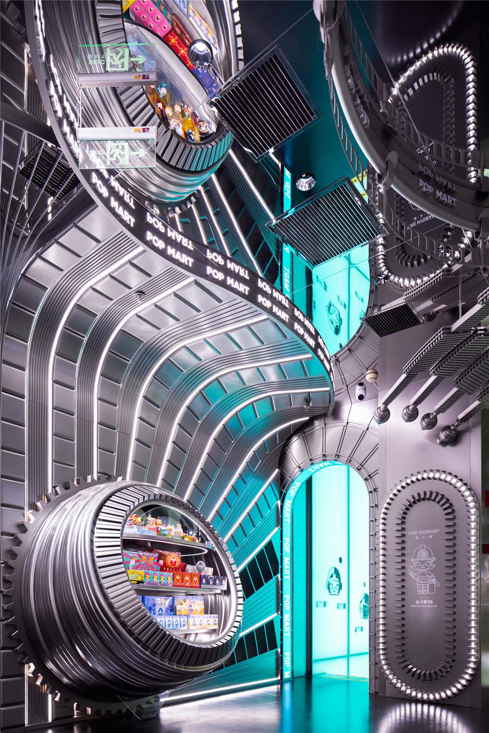潮玩店设计,潮玩精品店设计,商店设计,潮玩玩具店设计,上海潮玩店,泡泡玛特,泡泡玛特全球旗舰店,上海泡泡玛特,上海泡泡玛特全球旗舰店,唯想国际,李想