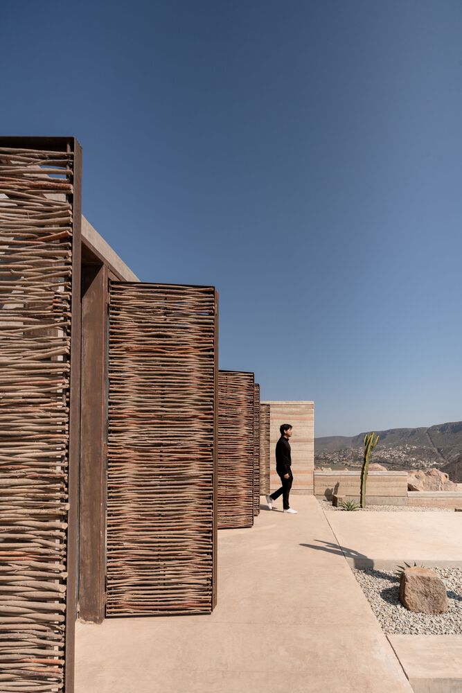 住宅建筑设计,住宅设计案例,Arquitectura nativa,景观住宅,墨西哥,国外住宅设计案例,310㎡,夯土墙