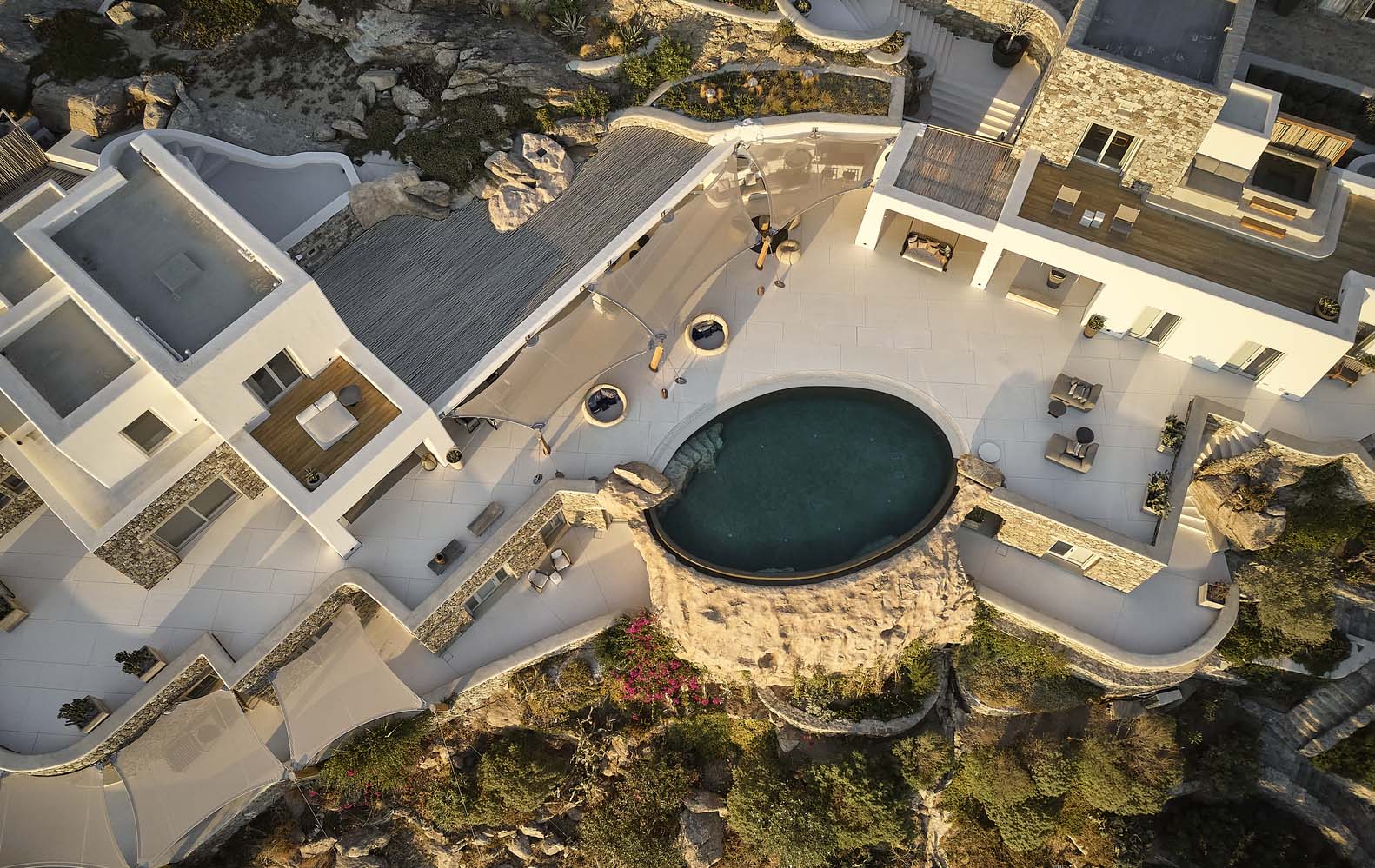 别墅设计,别墅设计案例,Nikos Adrianopoulos Architecture,希腊,国外别墅设计案例,别墅装修,住宅设计,爱琴海度假别墅,微水泥,820㎡,海景别墅,米科诺斯岛