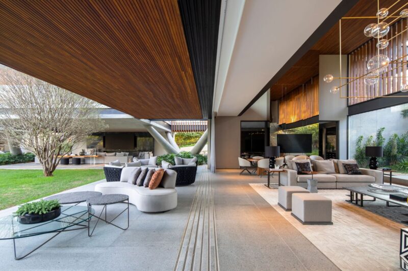 Felipe Caboclo Arquitetura｜2300㎡，巴西创意结构景观别墅