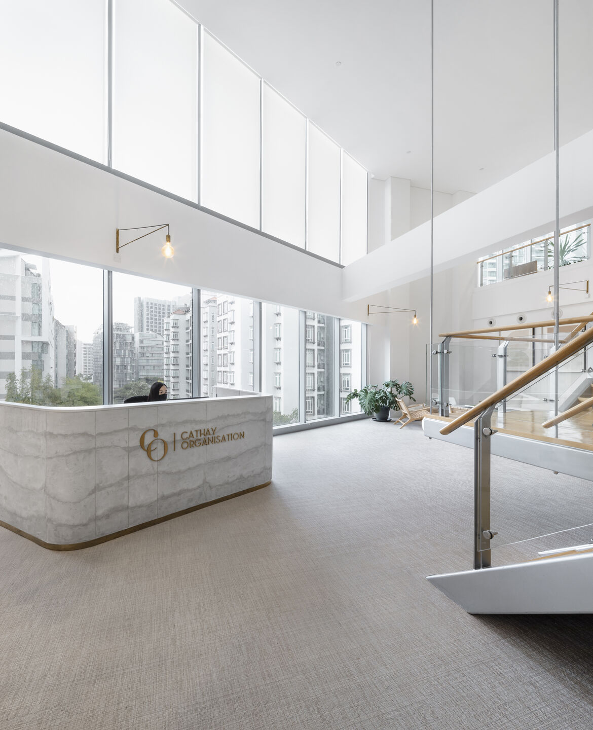 办公室设计,办公室设计案例,CATHAY总部办公室,现代风格办公室设计,OWMF Architecture,新加坡