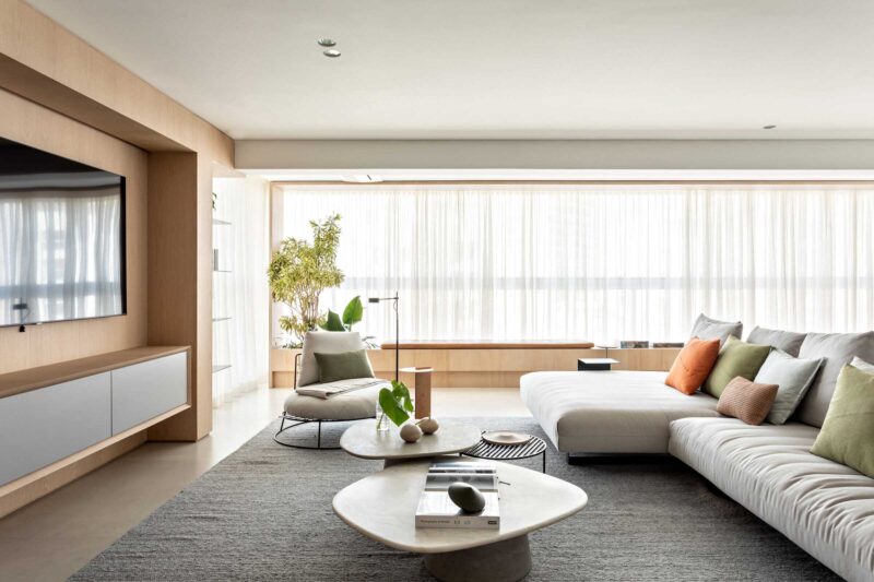 WF Arquitetos | 200㎡，圣保罗原木色优雅大平层