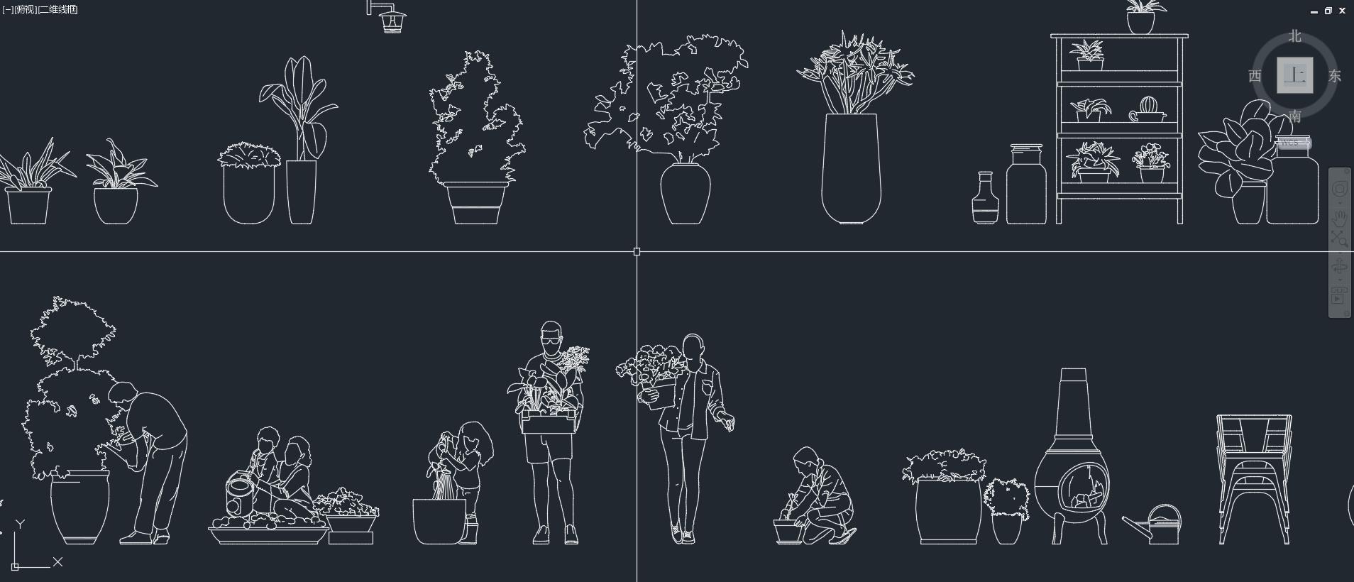 别墅庭院景观绿植CAD,别墅庭院景观素材下载,CAD图块,绿植CAD图块,景观CAD图块,景观CAD图库
