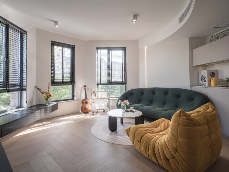 介兮空间设计 | 100㎡,上海公寓-东北大男孩的轻法小筑