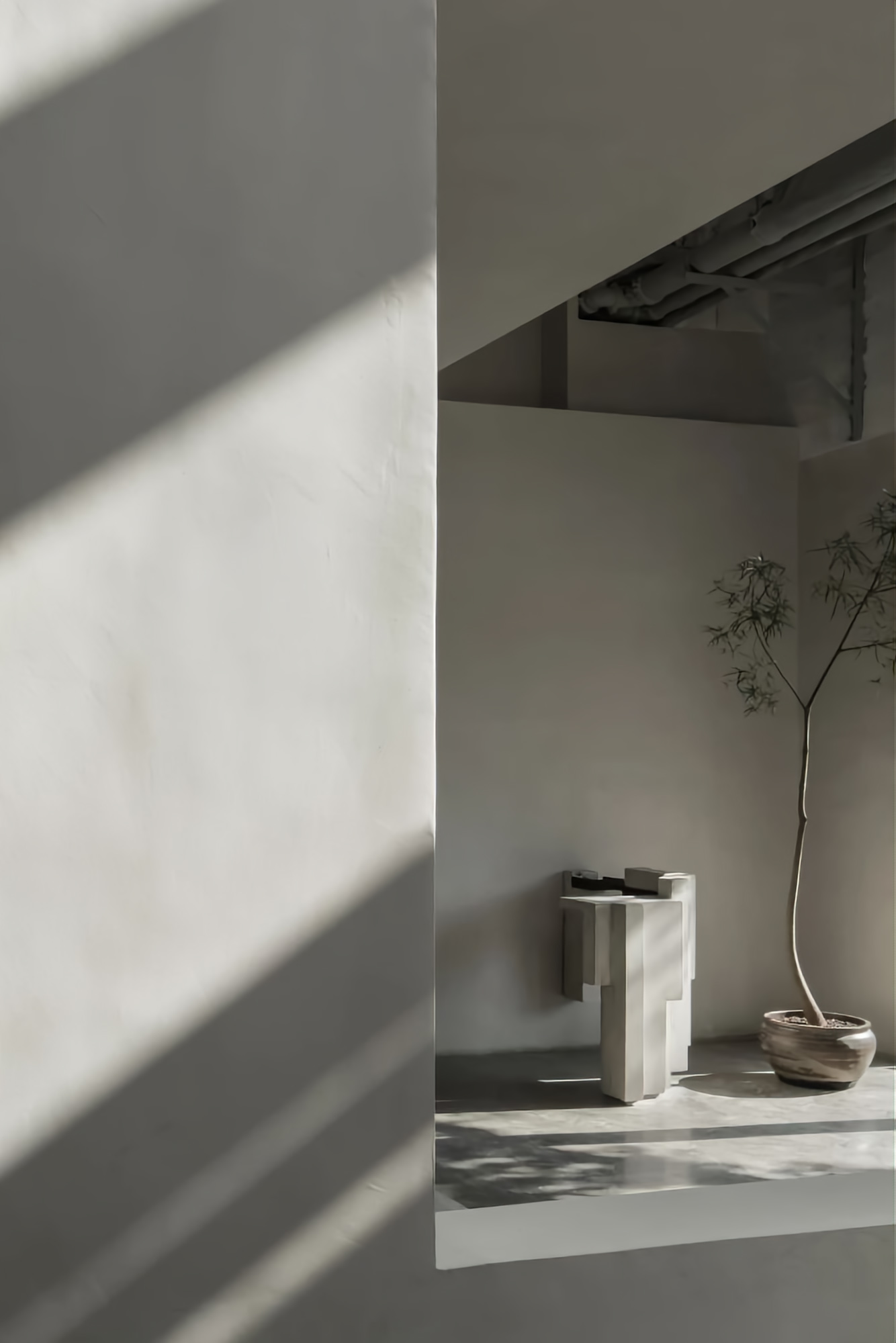 展厅设计,家具展厅设计,展厅设计案例,未墨展厅,上海,仓库改造,吴滨,无间设计,W.DESIGN