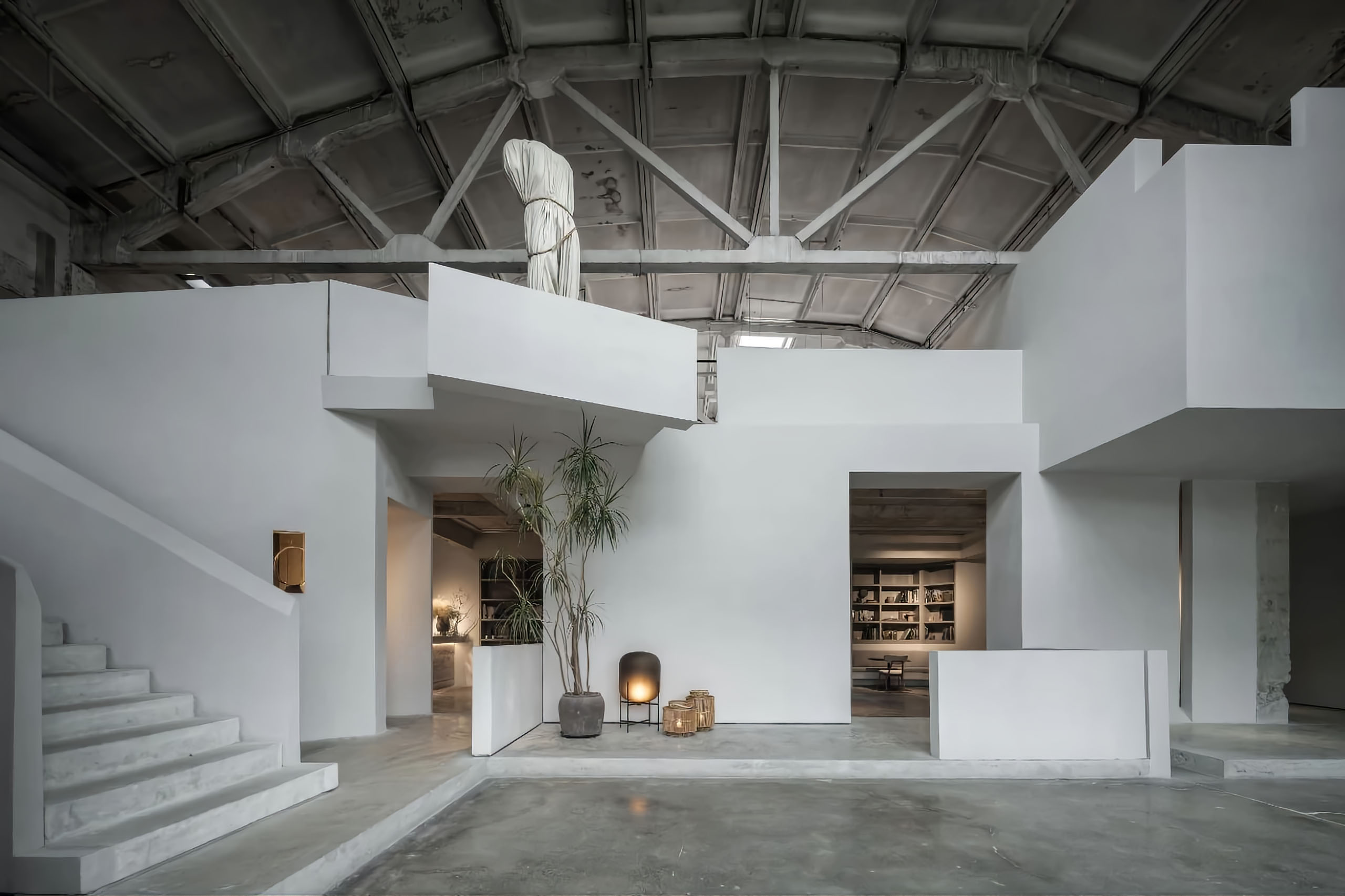 展厅设计,家具展厅设计,展厅设计案例,未墨展厅,上海,仓库改造,吴滨,无间设计,W.DESIGN