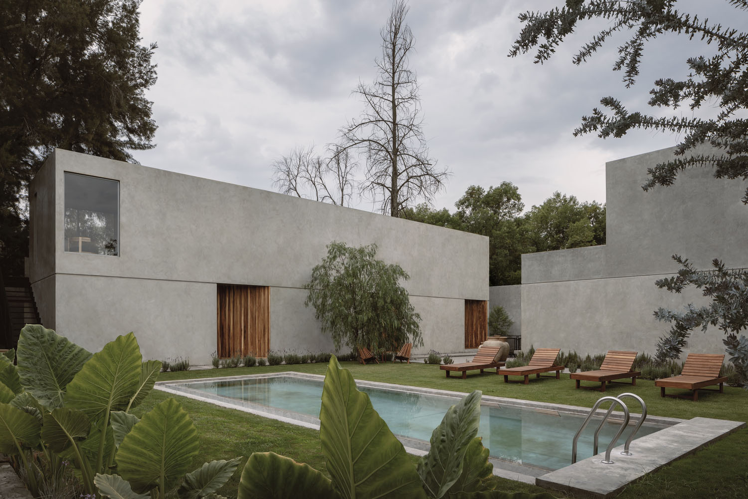 别墅设计,Araujo Galván Arquitectos,乡村别墅,国外别墅设计案例,墨西哥,别墅庭院设计,480㎡