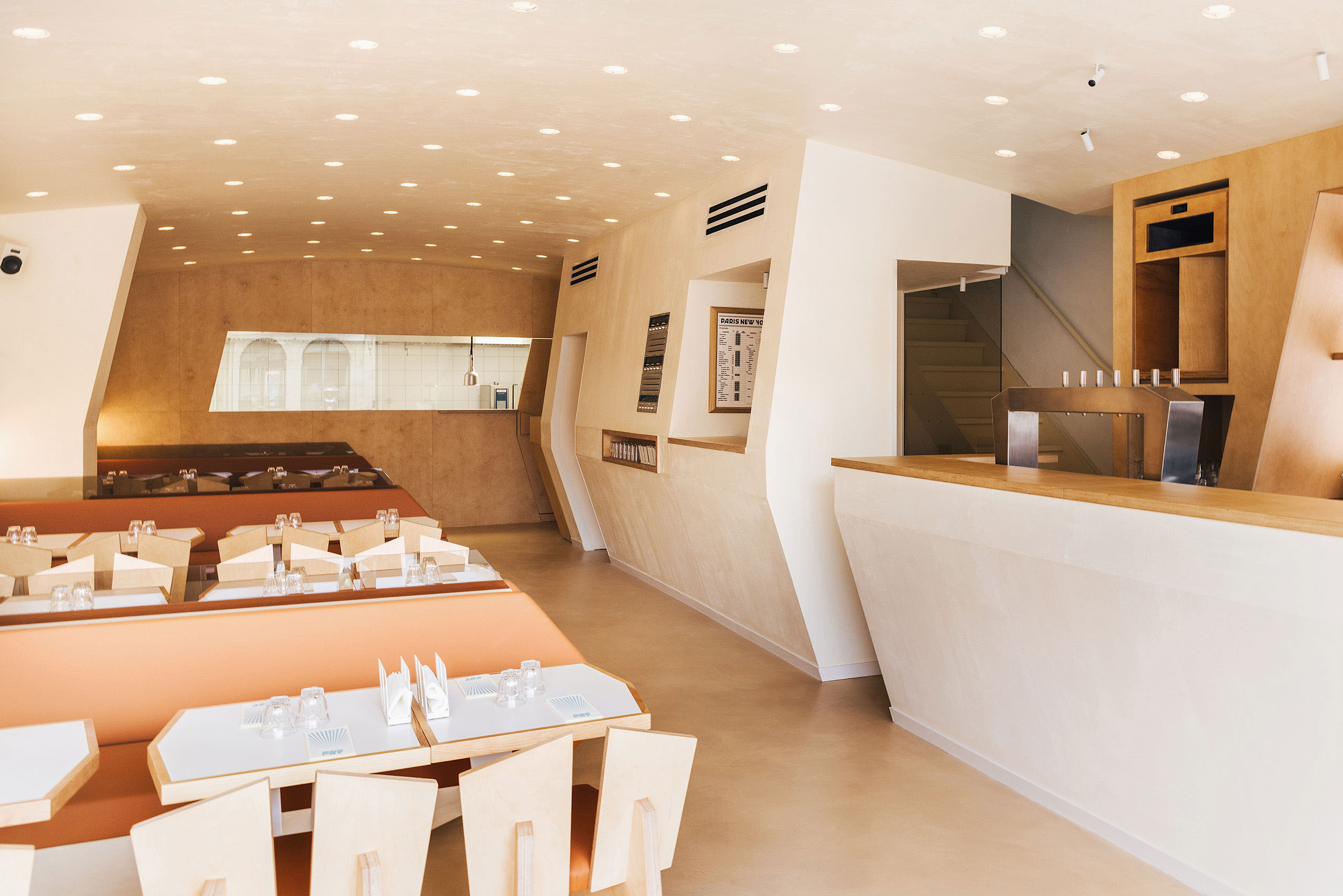国外餐厅设计,餐厅设计案例,Rudy Guénaire,汉堡店,休闲餐厅,PNY Burger Chain,巴黎