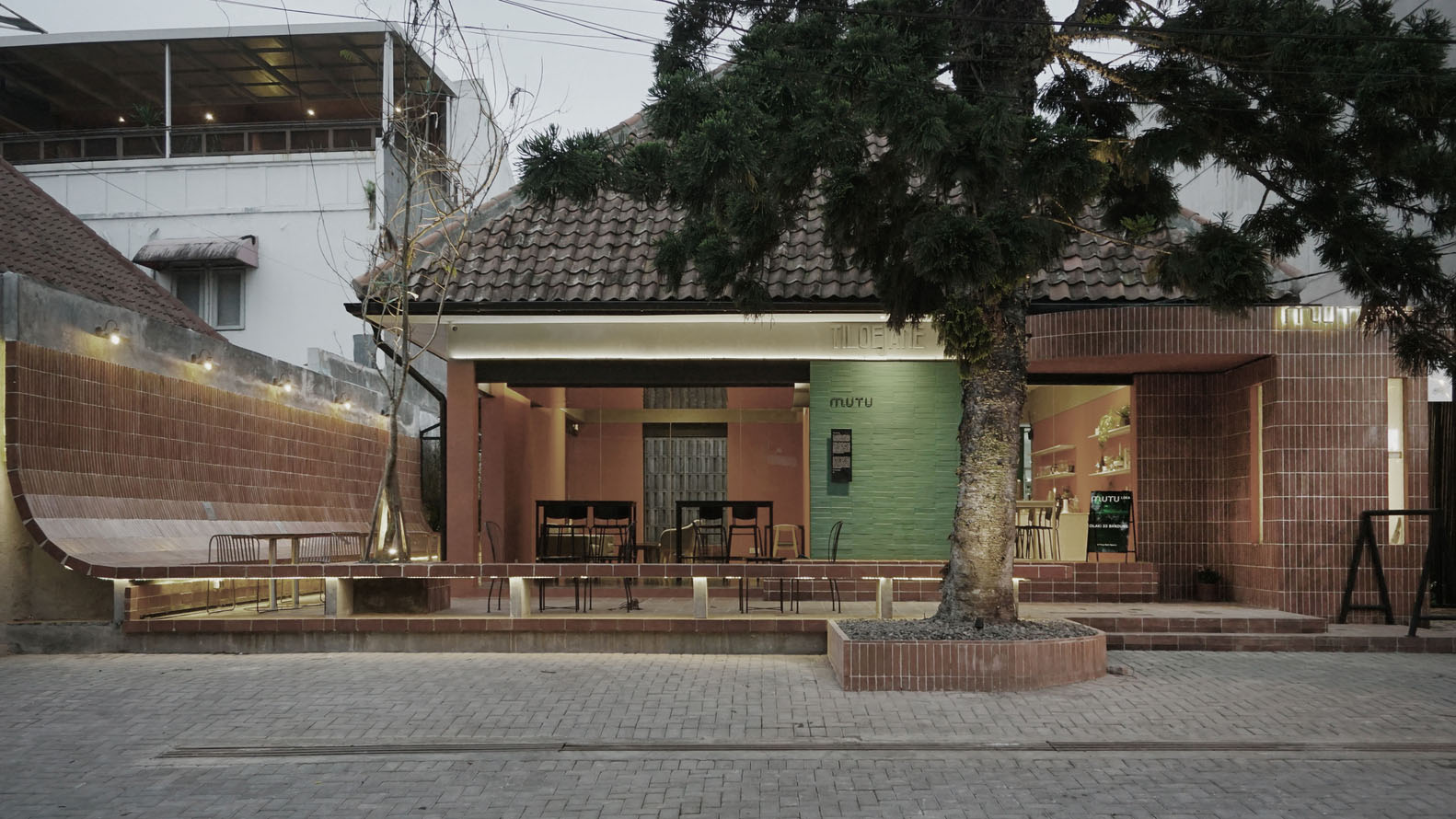 Aaksen Responsible,万隆,咖啡厅设计案例,咖啡厅装修,Mutu Loka Cafe,印尼,380㎡