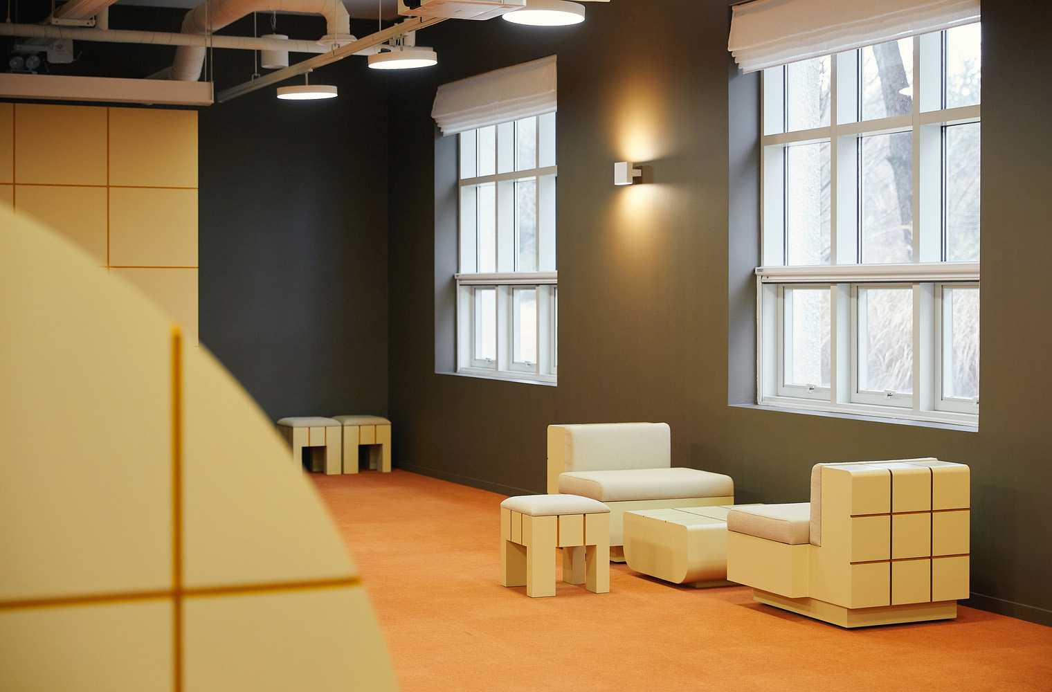 maum studio,韩国,休息室设计,博物馆,国外博物馆设计,PODO Museum Lounge,博物馆休息室设计案例
