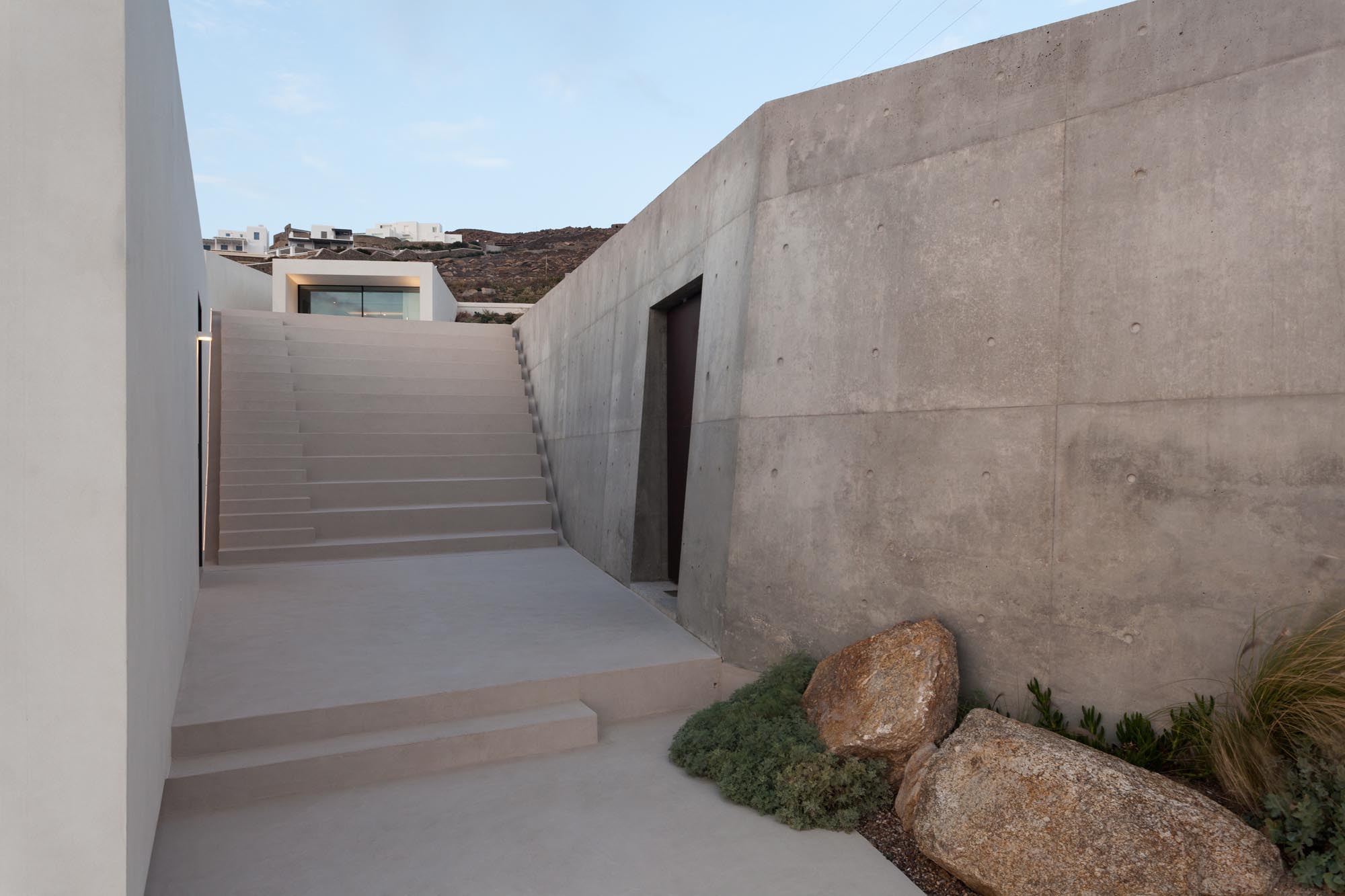 别墅设计,极简风格别墅设计,A31 ARCHITECTURE,国外别墅设计案例,希腊,米科诺斯岛,极简风格别墅,海景别墅,极简主义,清水混凝土