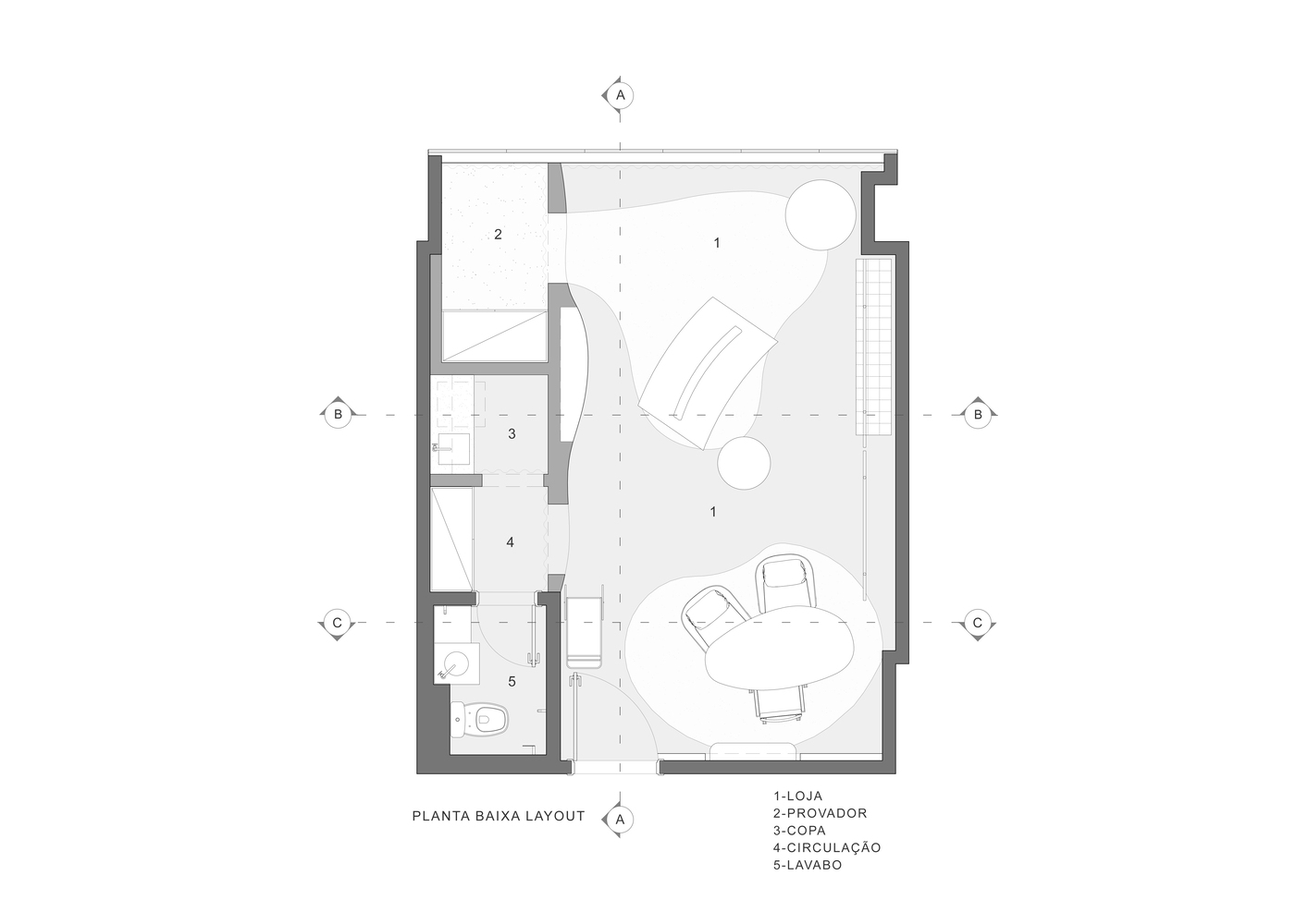 零售店设计,APB Oficina de Projetos,女装店设计,服装工作室,零售店设计案例,巴西,38㎡,时尚品牌服装零售店,服装店