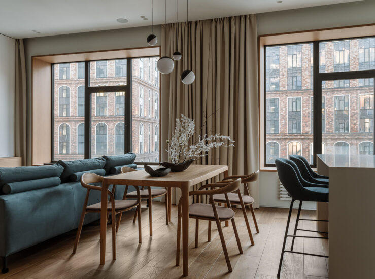 Flatforfox Design｜144㎡，莫斯科明亮优雅三室公寓