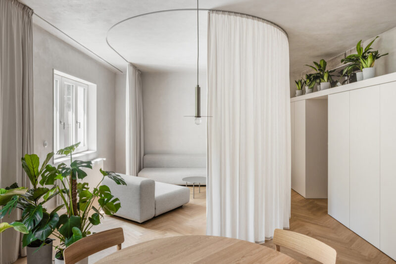 Kuklica Smerek architekti | 80㎡ ，斯洛伐克白色创意小公寓