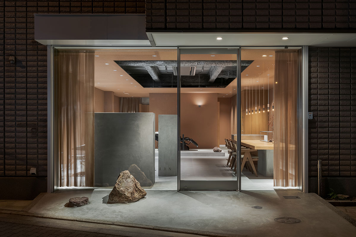 理发店设计,EIICHI IKEDA DESIGN,日本,极简风格理发店设计,大板,LAAN美发沙龙店,美发沙龙店设计,Reiichi Ikeda
