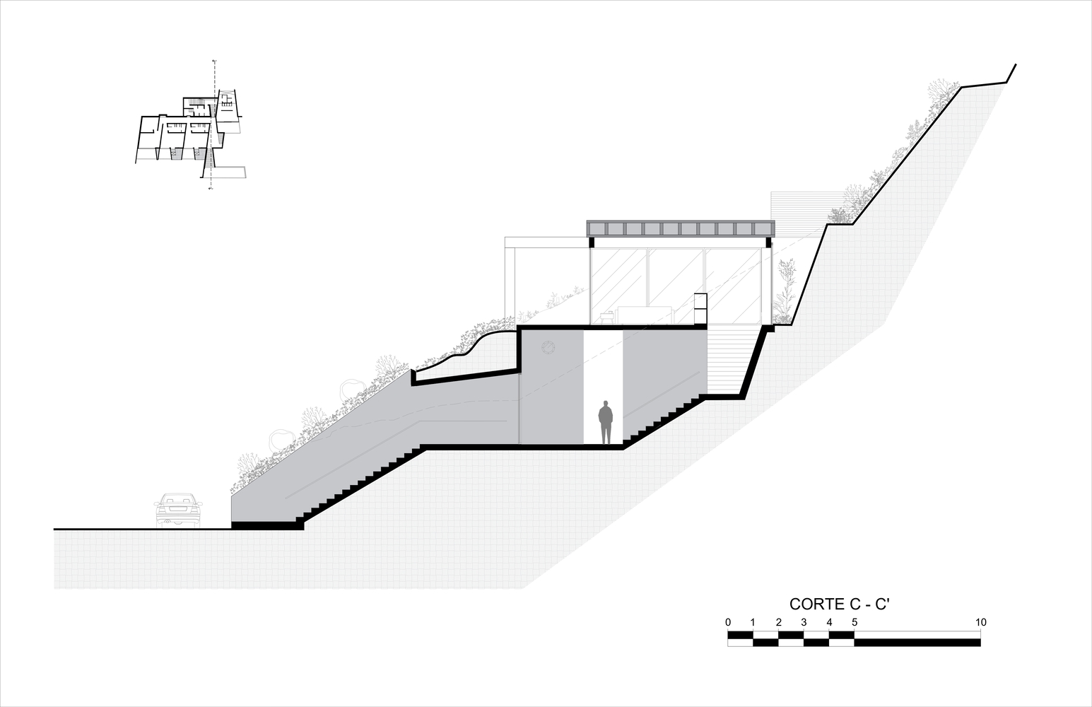 住宅设计,别墅设计案例,别墅设计,侘寂美学,侘寂,CLACLÁ Taller de Arquitectura,墨西哥,山景别墅,500㎡