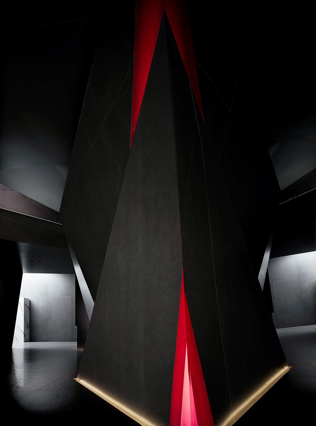 展厅设计,展厅设计案例,展厅设计方案,岩板展厅设计,材料展厅设计,建材展厅设计,广东,西班牙GOJE岩板展厅,拓维设计