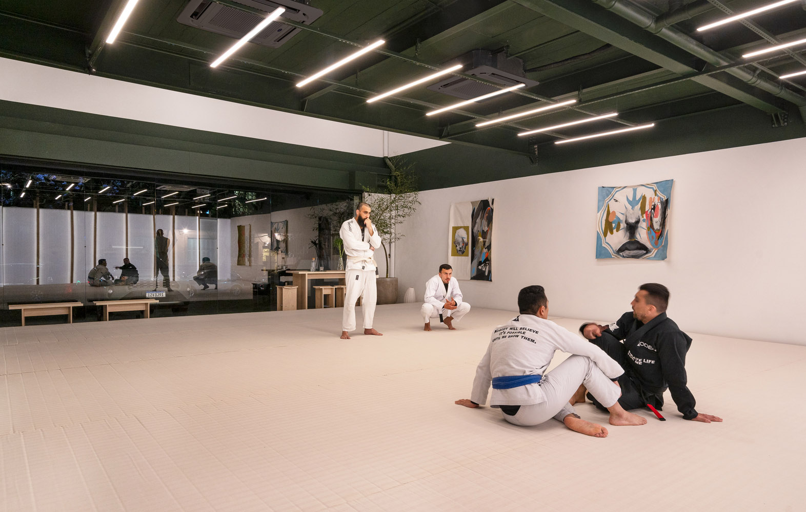 0E1 Arquitetos,健身房设计案例,健身房,柔术学校,250㎡,国外健身房设计,巴西,健身工作室,柔术工作室