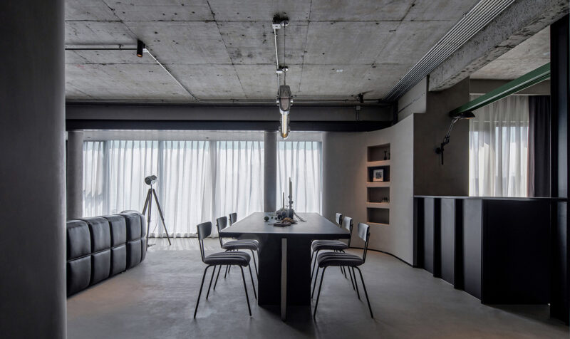 泛域设计Fununit Design | 220㎡，上海住宅-清水混凝土之居