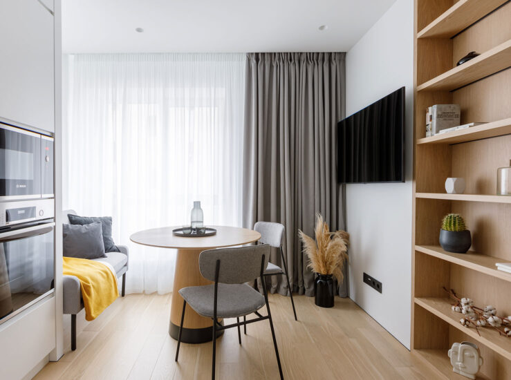 Planka｜36㎡，原木色+白色，舒适、实用型单身小户型！