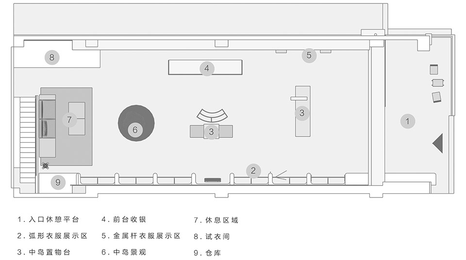 零售店设计,服装零售店设计,服装店设计,买手店设计,零售店设计案例,零售店设计方案,服装买手店设计,湖北,HUIZI女装买手店,本样建筑设计