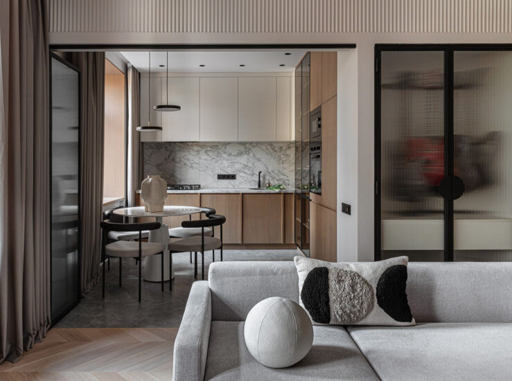 Osome｜65㎡，长虹玻璃的妙用，温馨三室公寓！