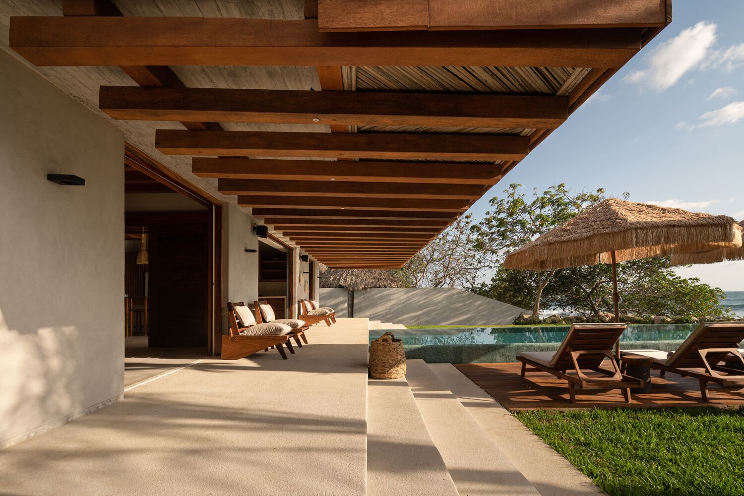 Zozaya Arquitectos,别墅设计案例,墨西哥,开放式别墅,景观别墅,国外别墅设计案例,625㎡,海景别墅
