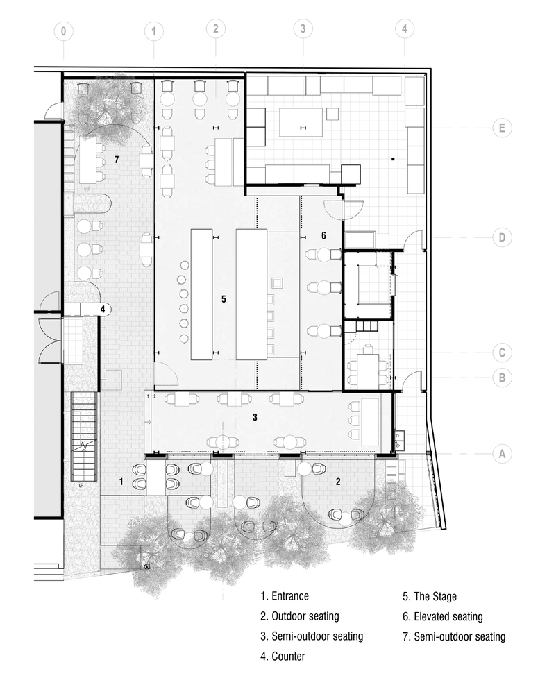 NU architecture & design,越南,胡志明市,咖啡厅设计方案,咖啡厅装修,街边店设计,咖啡店设计,社区咖啡店设计,Bosgaurus Coffee